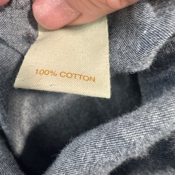 Avenue Jeans Denim Maxi Skirt Tiered Blue Lightweight Cotton Boho Size 30 32 - Picture 5 of 6